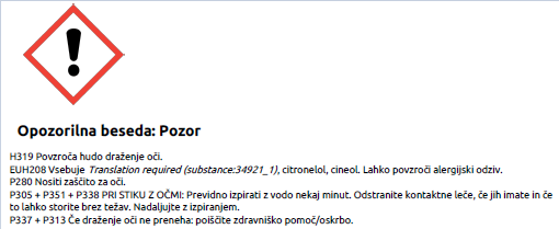 Varnostni list